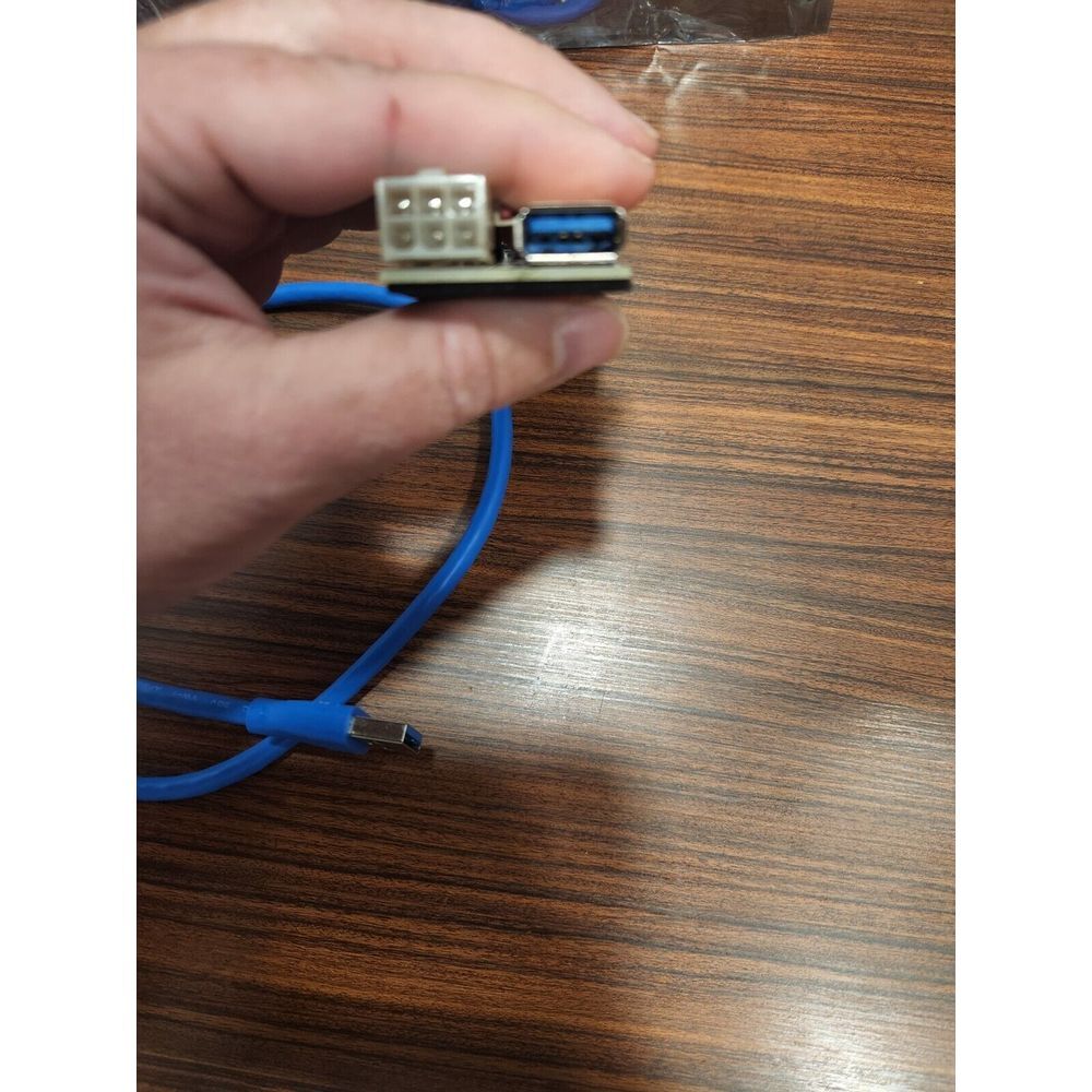NEW Ubit PCI-E Riser Adapter Card + USB‎ 3.0 Cable -- crypto mining - Picture 5 of 8